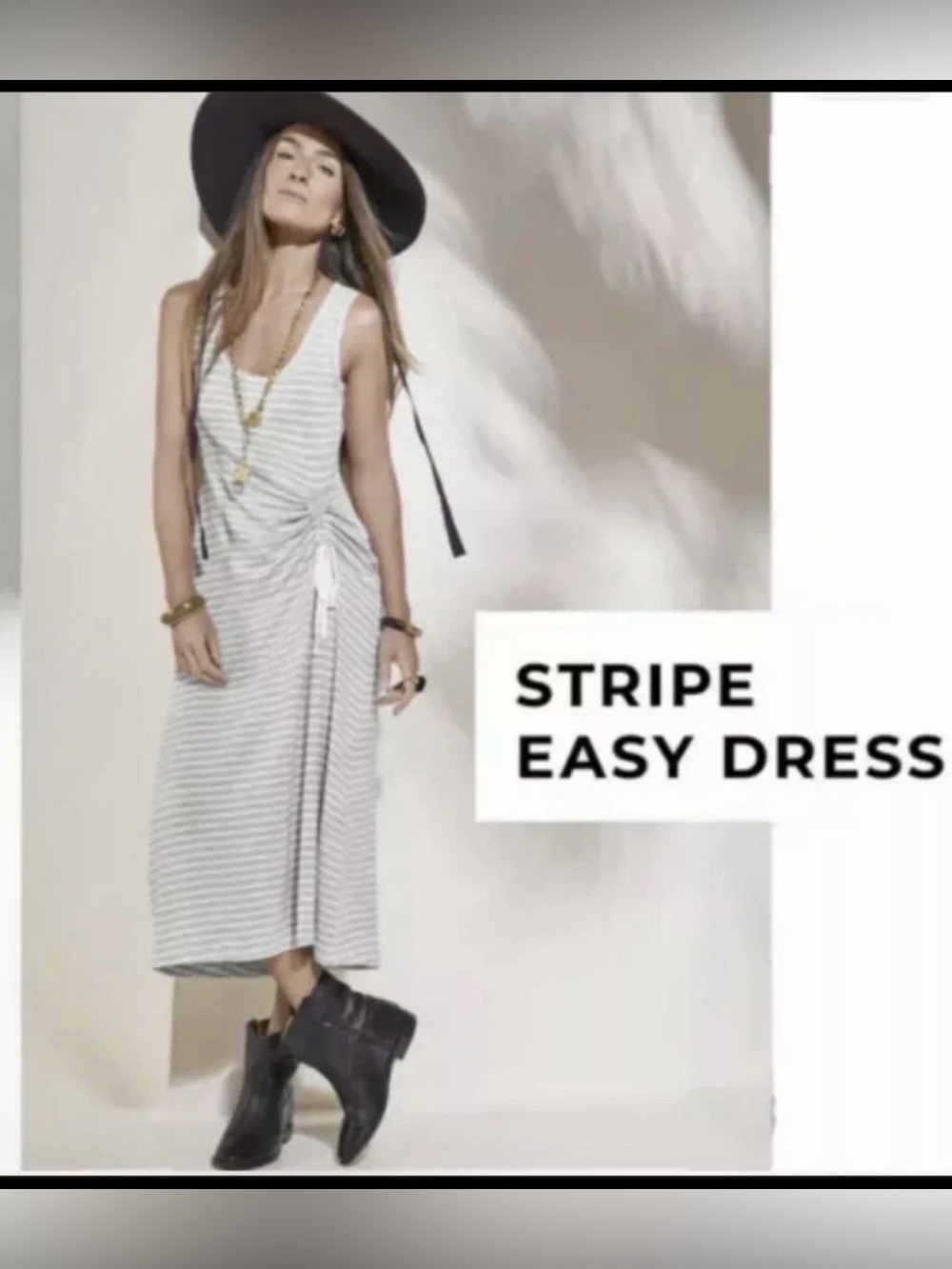 NWOT CAbi Stripe Easy Dress